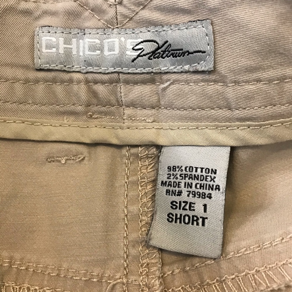 Chico’s embellished tan Val MS jeans size 1 short - Picture 4 of 7